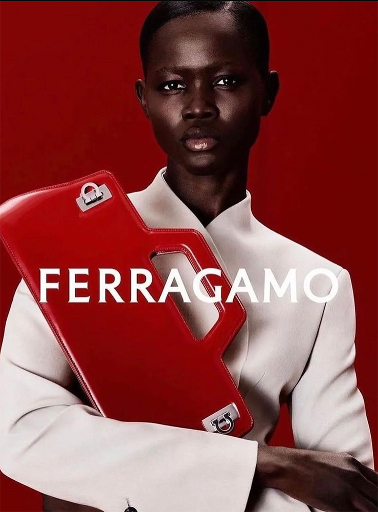 Anyiel Majok for Ferragamo Campaign - Mirrrs Models